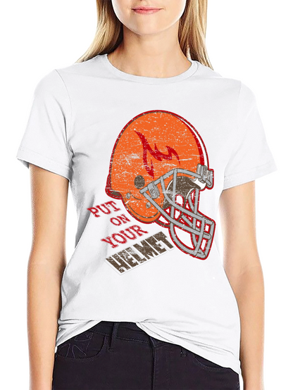 Put On Your Helmet Graphic T-Shirt