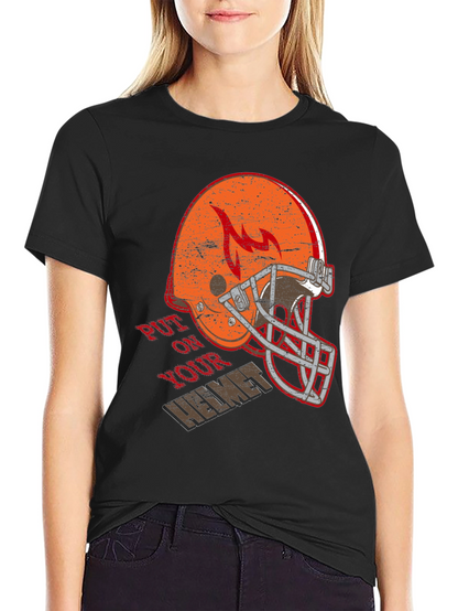 Put On Your Helmet Graphic T-Shirt