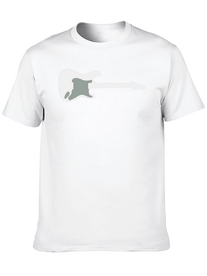 Guitar Graphic Tee - Black Casual Comfort