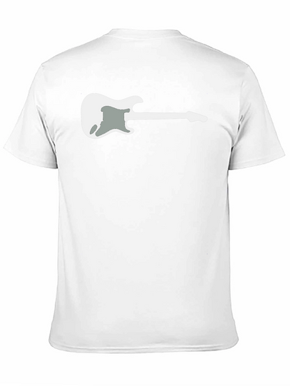 Guitar Graphic Tee - Black Casual Comfort