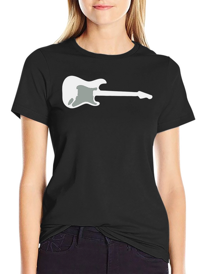 Guitar Graphic Tee - Black Casual Comfort