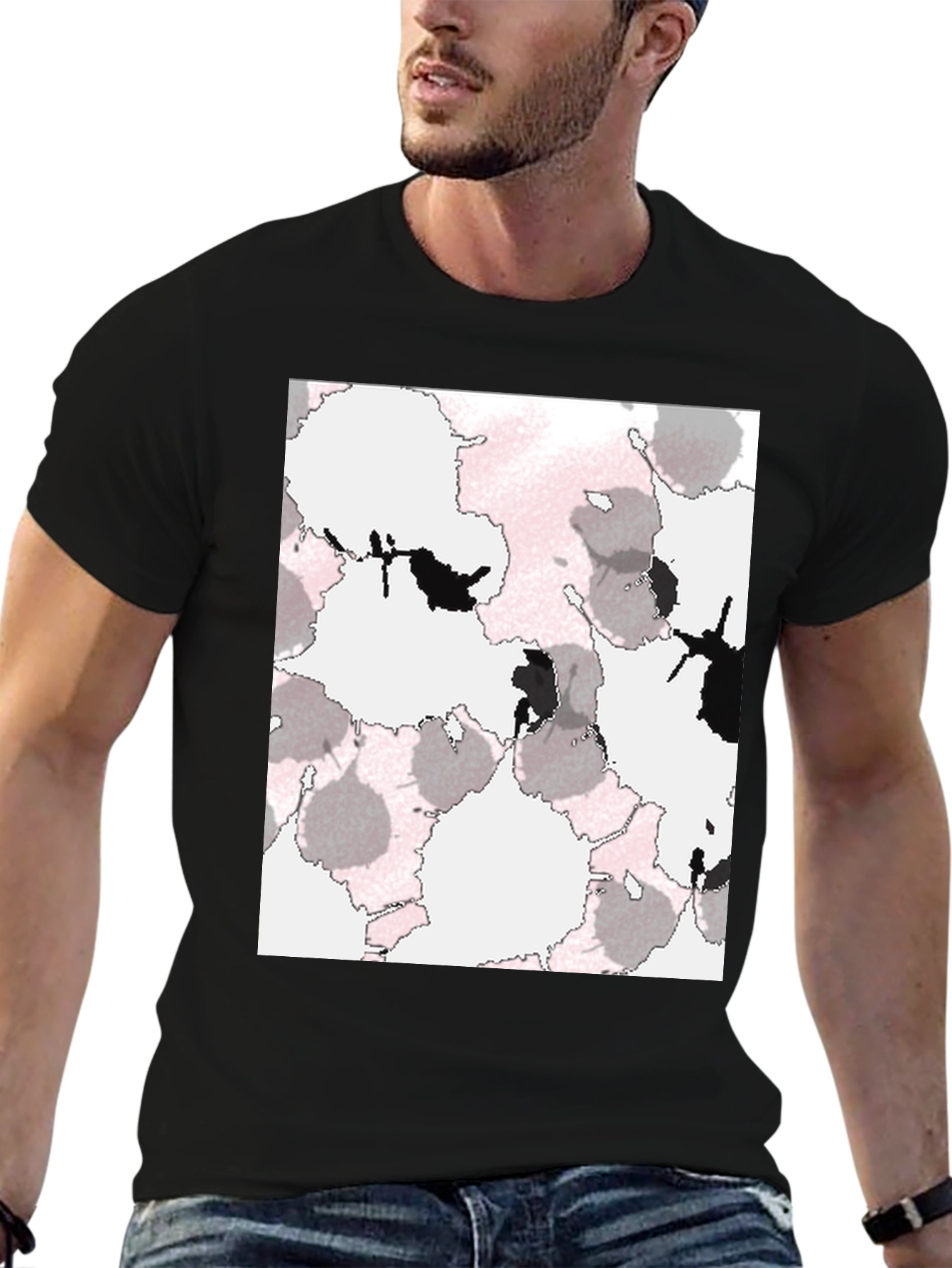 Abstract Print T-Shirt - Modern Casual Wear
