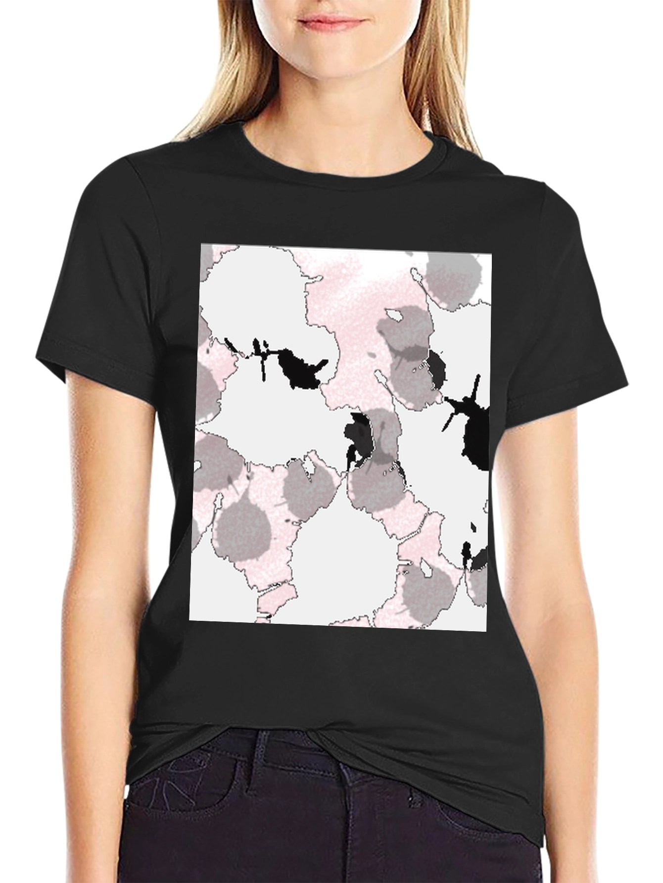 Abstract Print T-Shirt - Modern Casual Wear