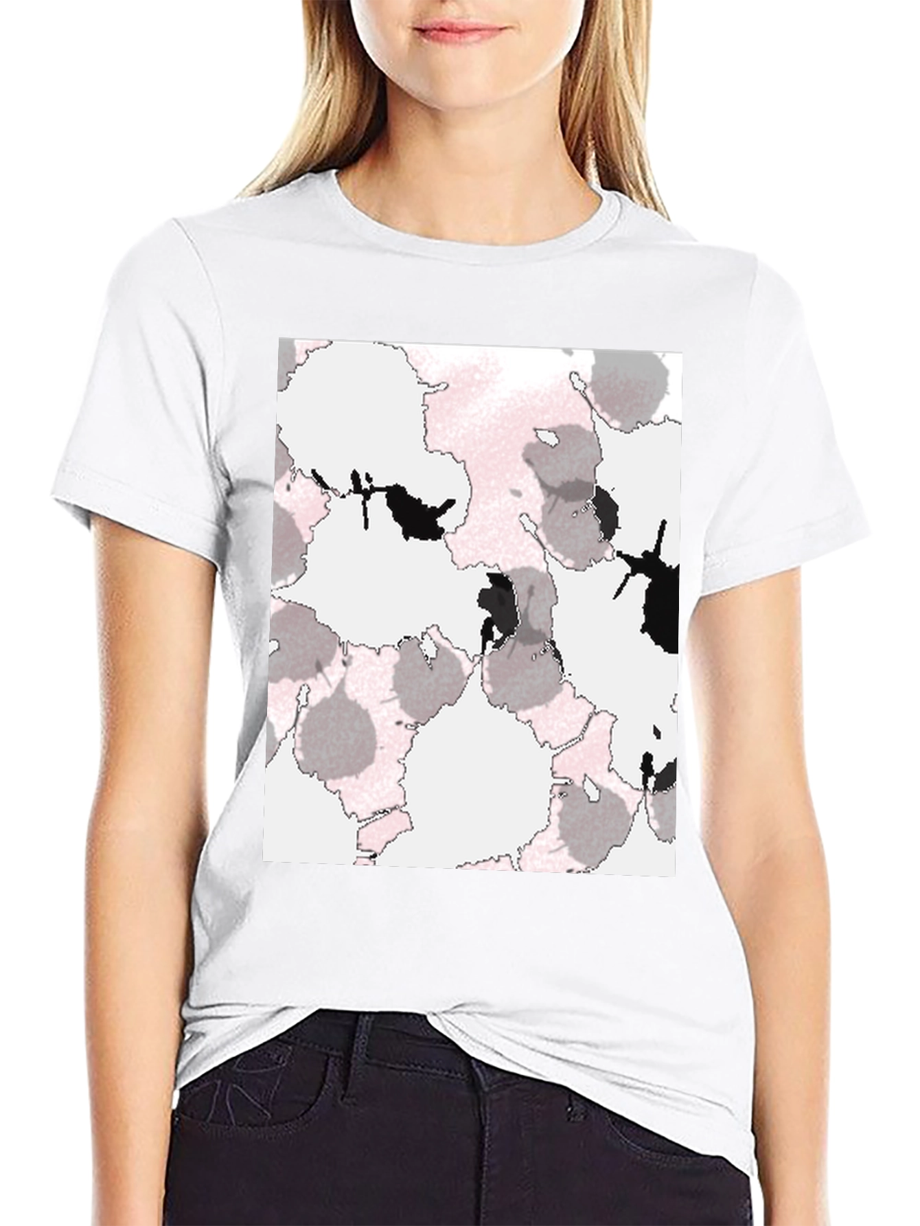 Abstract Print T-Shirt - Modern Casual Wear