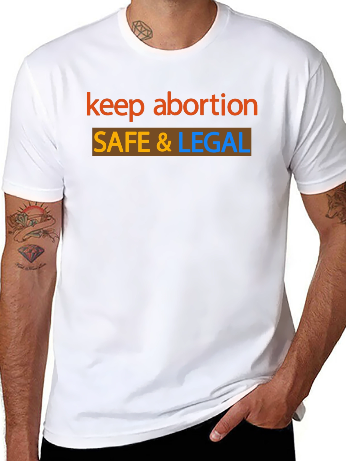 Keep Abortion Safe & Legal Black T-Shirt