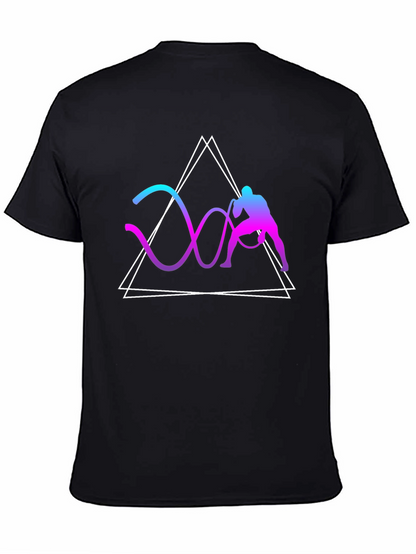 Geometric Battle Rope Training Graphic Tee