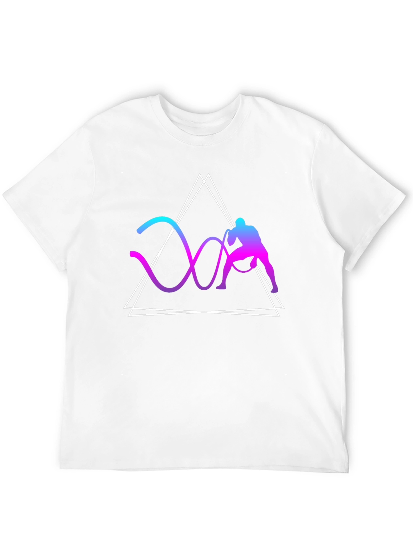 Geometric Battle Rope Training Graphic Tee