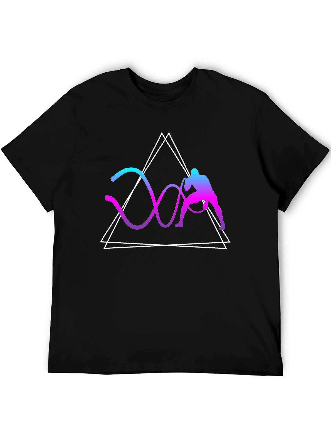 Geometric Battle Rope Training Graphic Tee