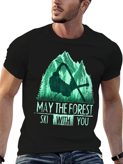 May The Forest Ski With You Graphic Tee