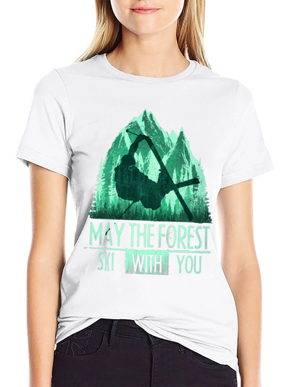 May The Forest Ski With You Graphic Tee