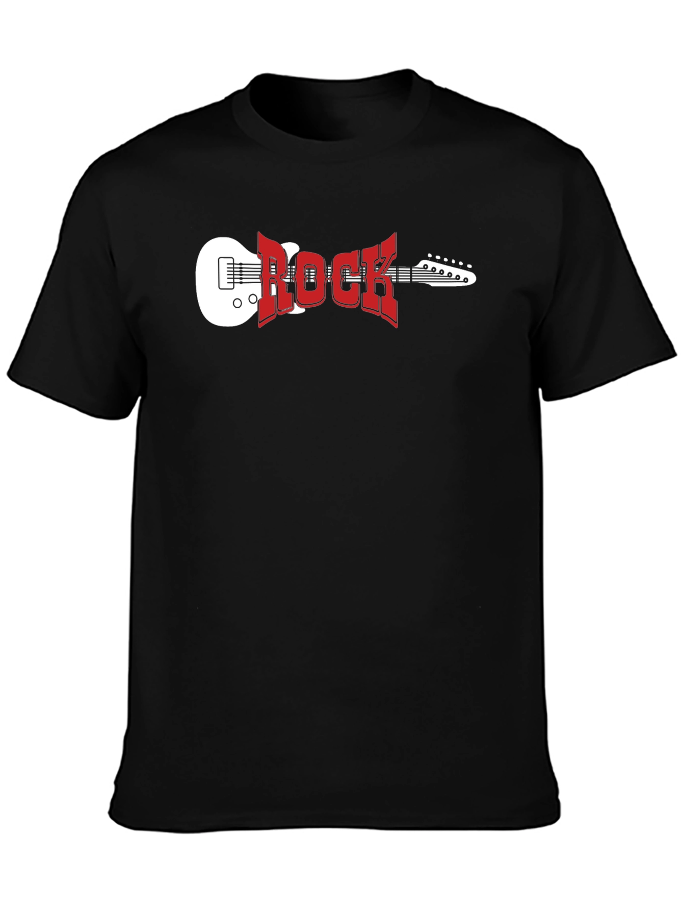 Rock Music T-Shirt - Classic Guitar Design