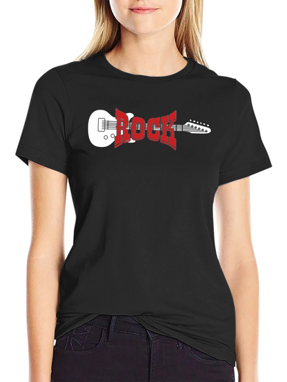 Rock Music T-Shirt - Classic Guitar Design