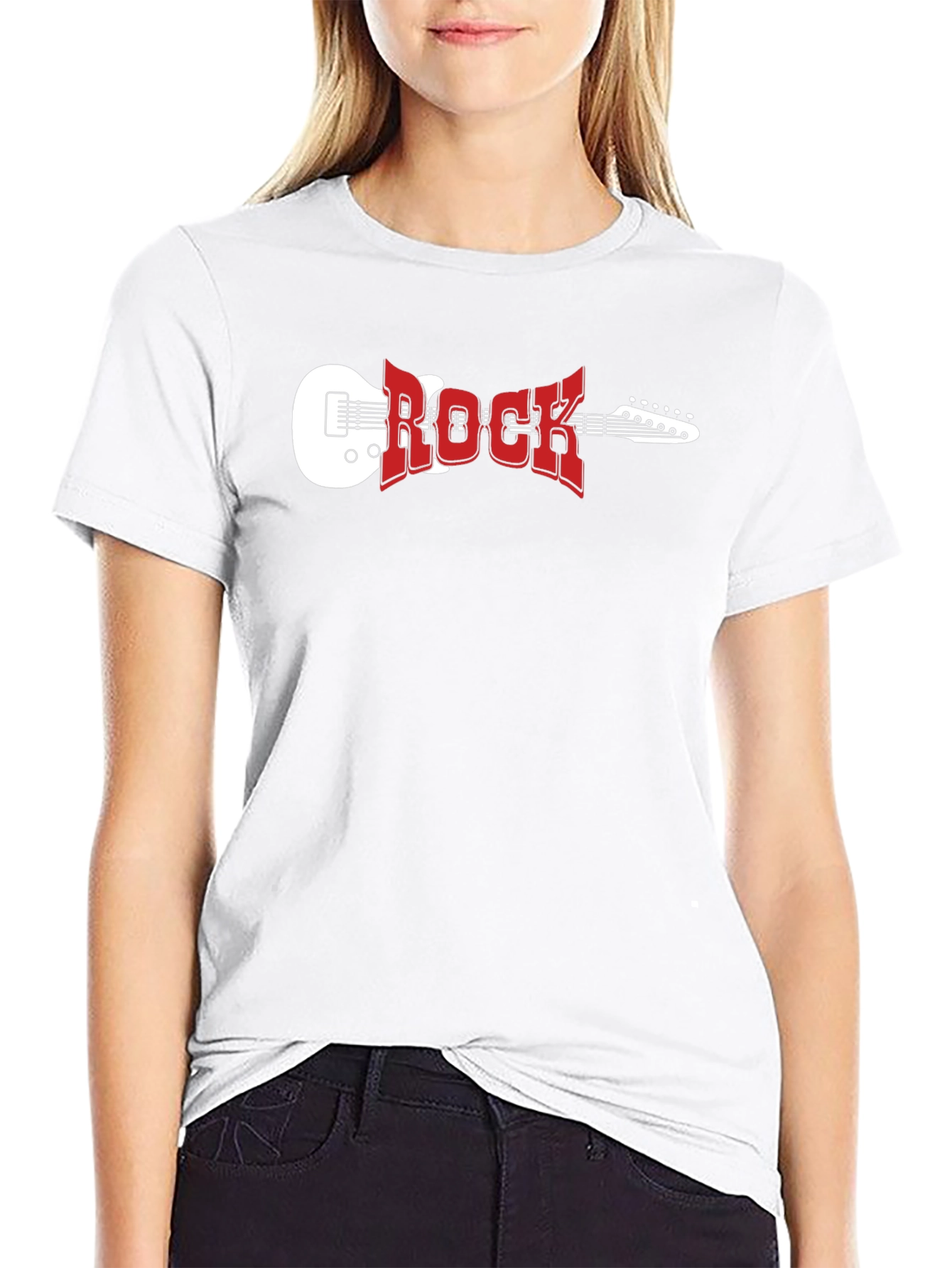 Rock Music T-Shirt - Classic Guitar Design