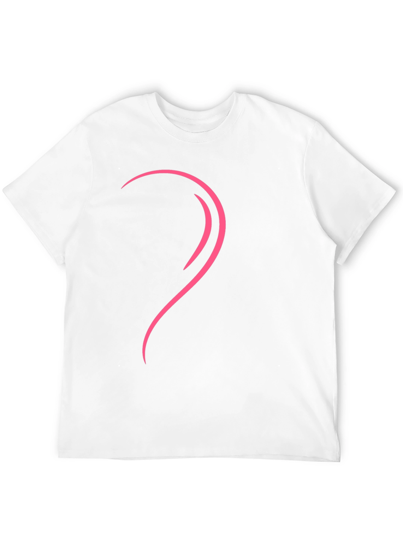 Modern Heart Graphic Tee - Left Side Design