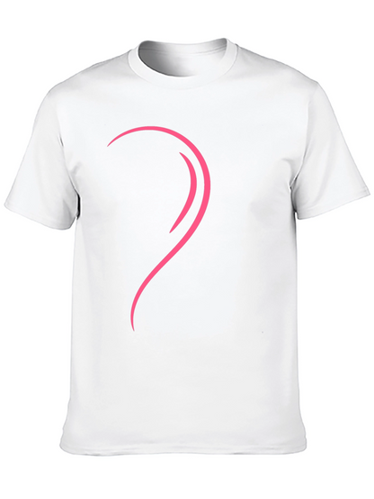 Modern Heart Graphic Tee - Left Side Design