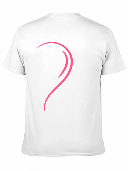 Modern Heart Graphic Tee - Left Side Design