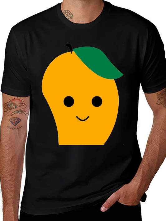 Cute Mango Graphic Tee - Black T-Shirt