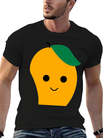 Cute Mango Graphic Tee - Black T-Shirt