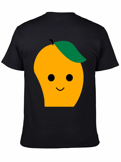 Cute Mango Graphic Tee - Black T-Shirt
