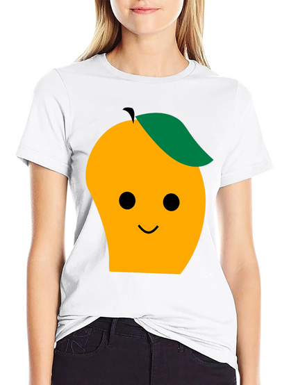 Cute Mango Graphic Tee - Black T-Shirt