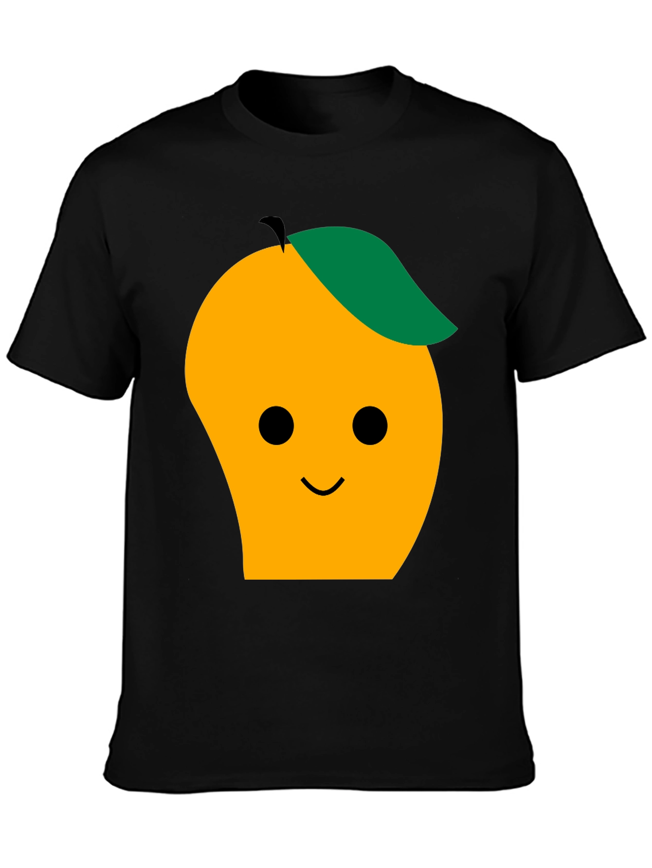 Cute Mango Graphic Tee - Black T-Shirt