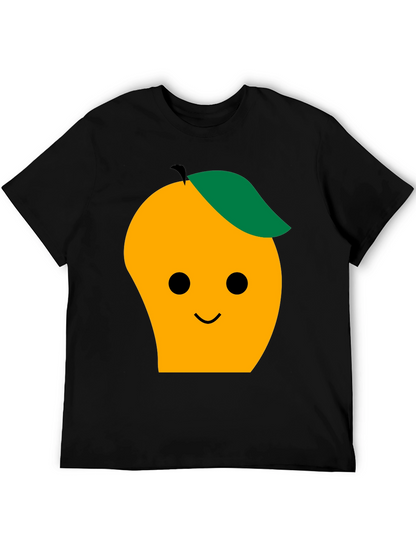 Cute Mango Graphic Tee - Black T-Shirt