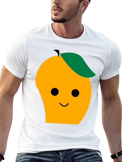 Cute Mango Graphic Tee - Black T-Shirt