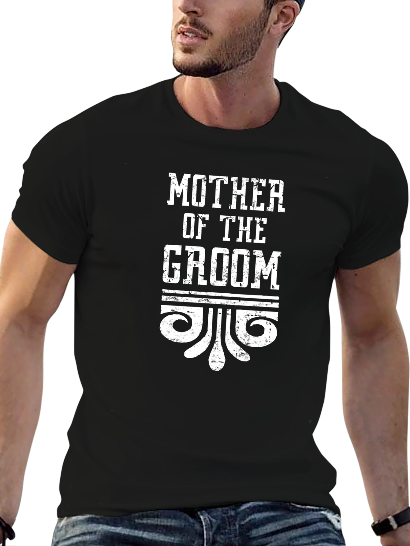 Mother of the Groom Graphic Tee - Black