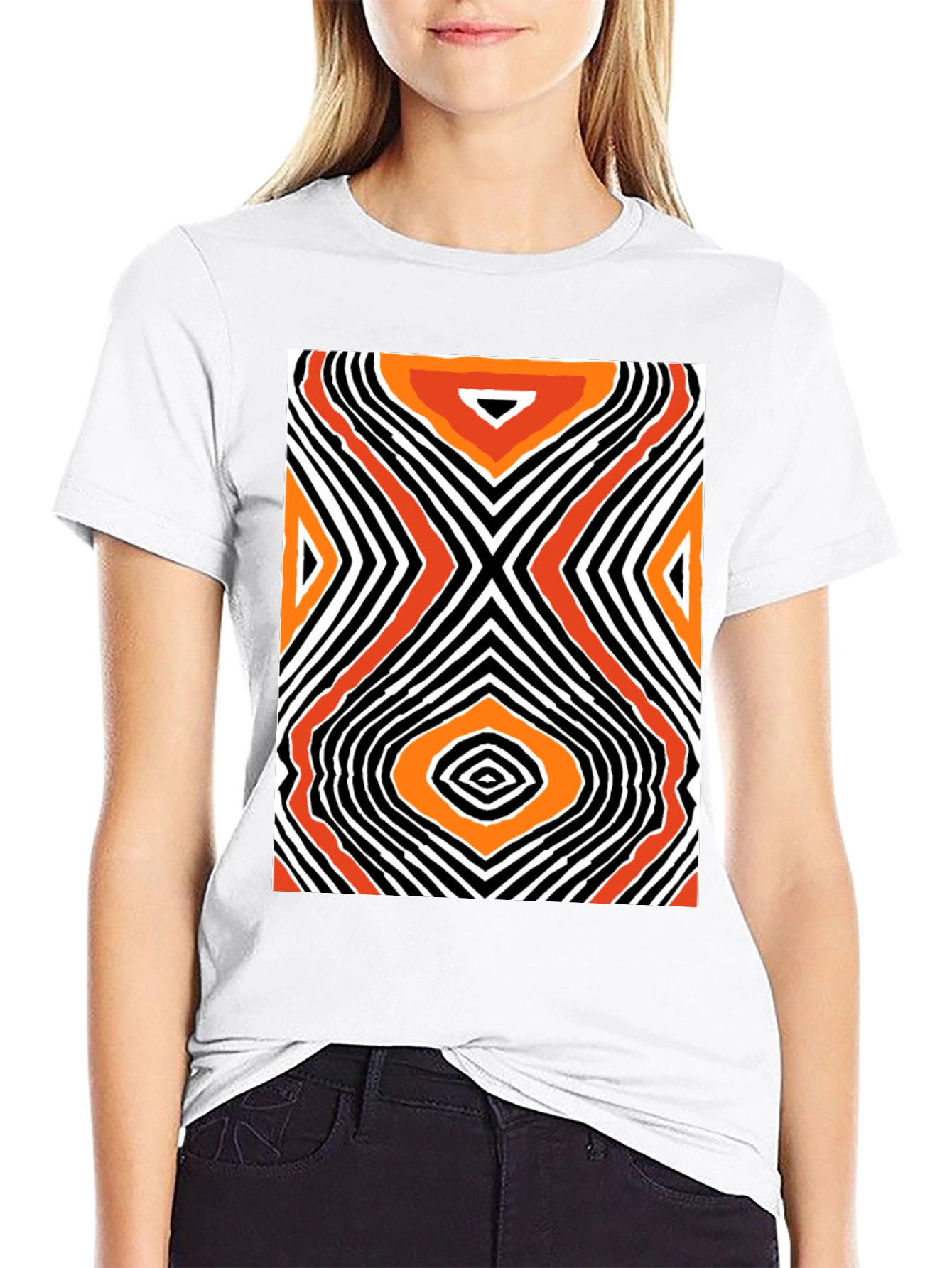 Abstract Pattern T-Shirt - Modern Art Tee