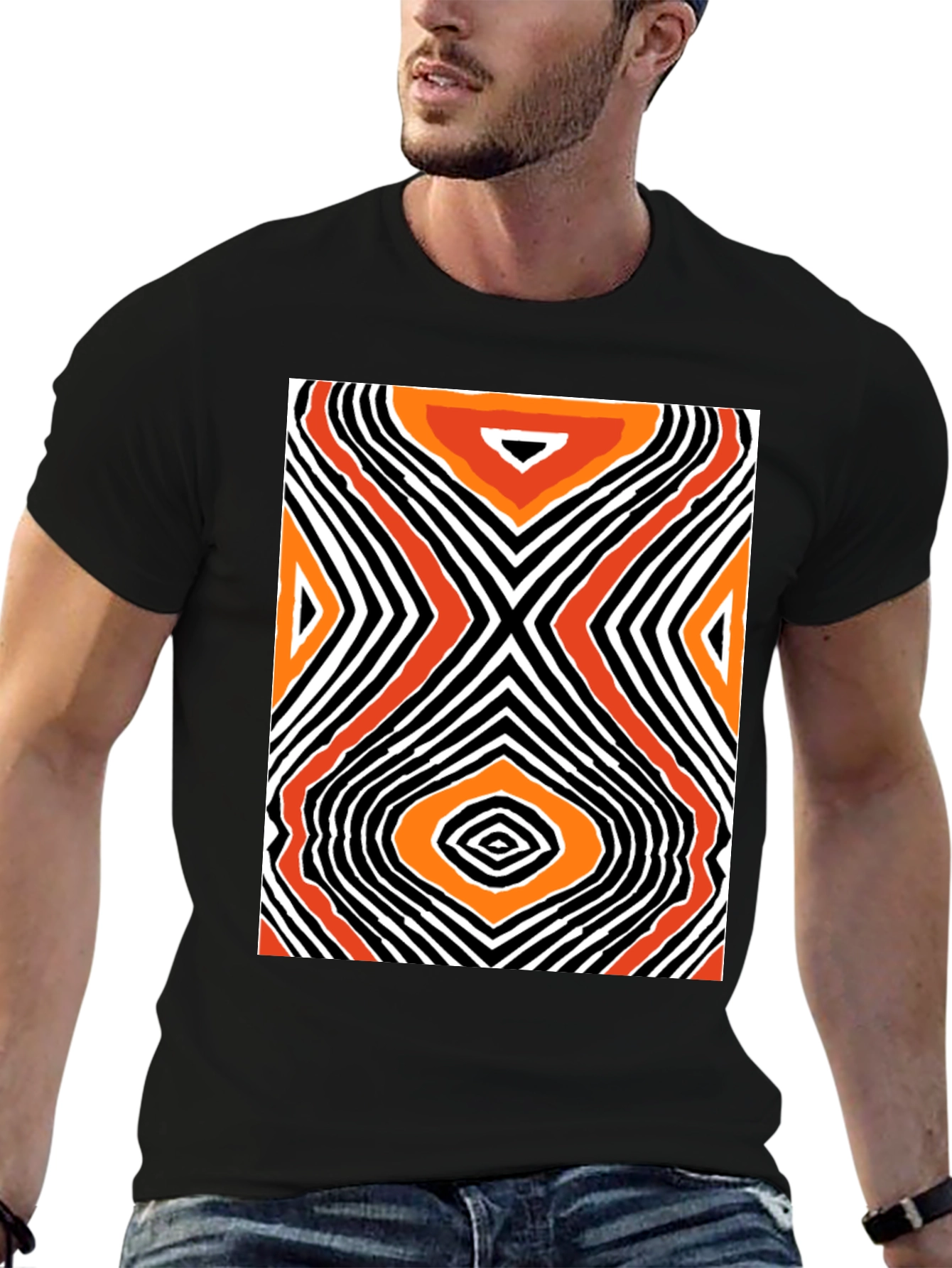 Abstract Pattern T-Shirt - Modern Art Tee