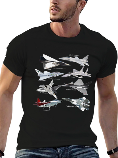 Jet Fighter Planes Graphic T-Shirt