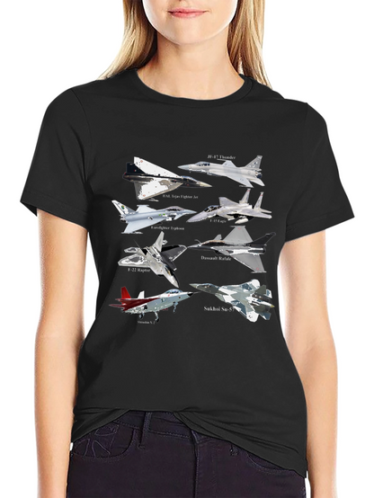 Jet Fighter Planes Graphic T-Shirt