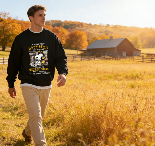 Vintage Country Music Snoopy Graphic Sweatshirt