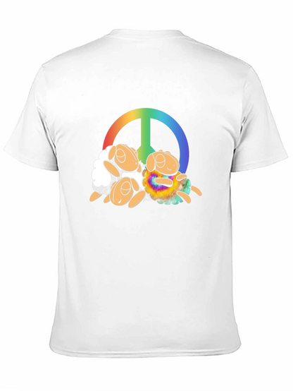 Peace Sign Sheep Graphic T-Shirt