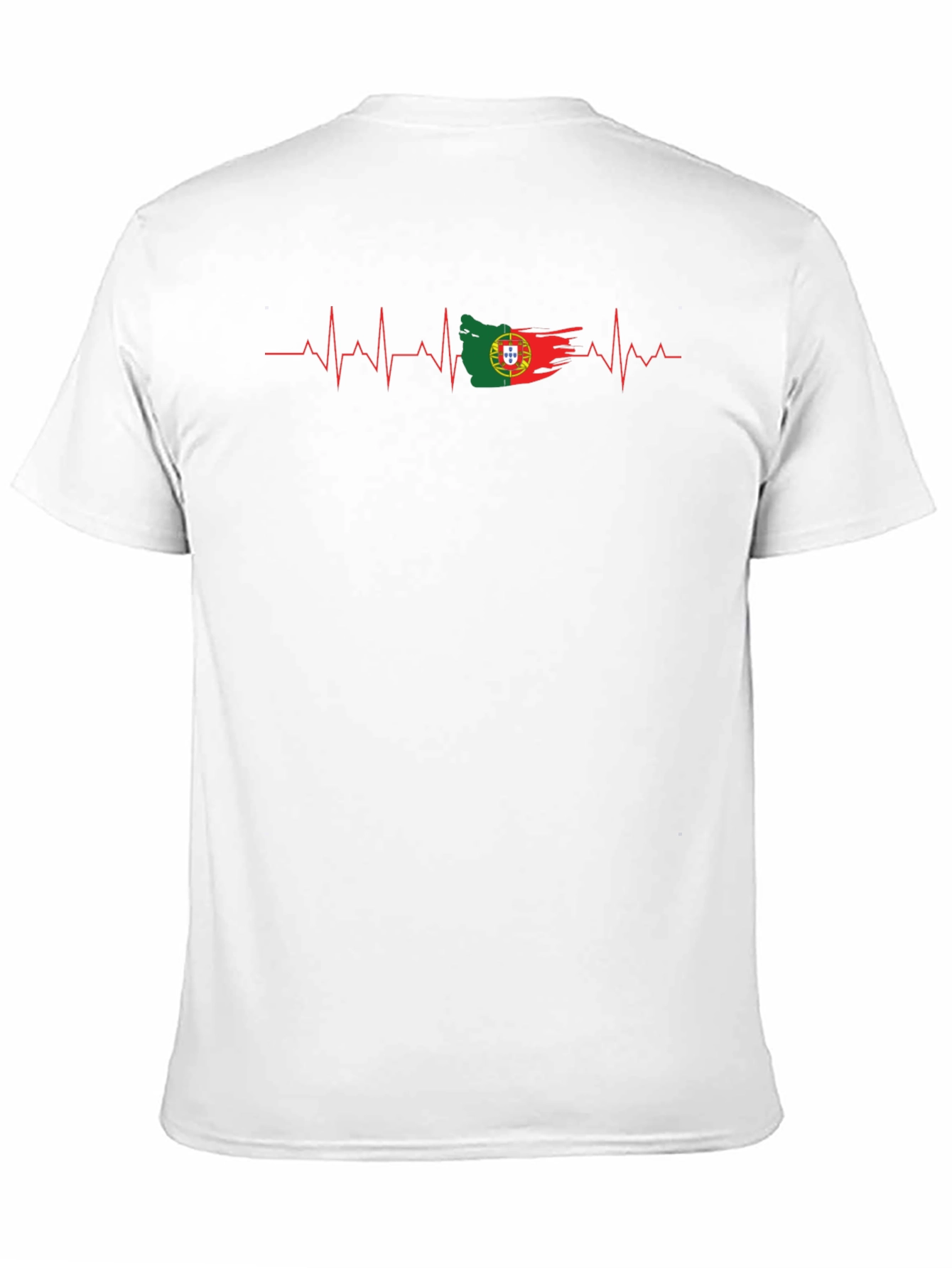 Portugal Flag Heartbeat T-Shirt