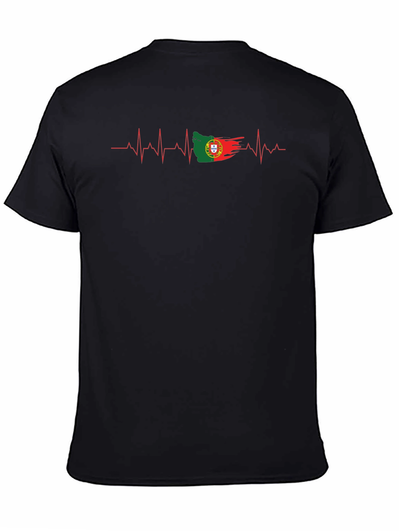 Portugal Flag Heartbeat T-Shirt