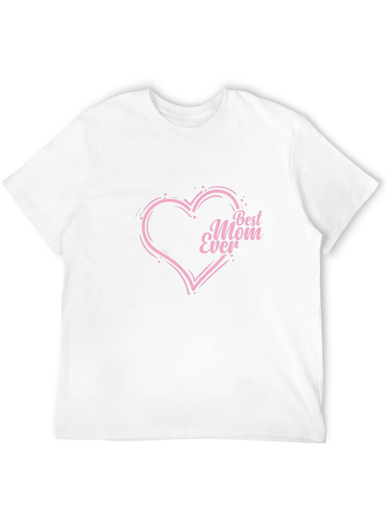 Best Mom Ever Heart T-Shirt - Black