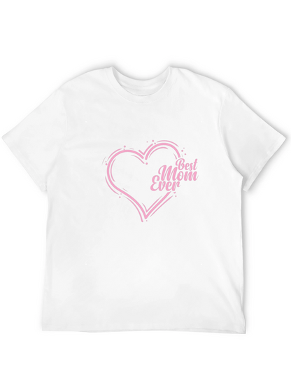 Best Mom Ever Heart T-Shirt - Black