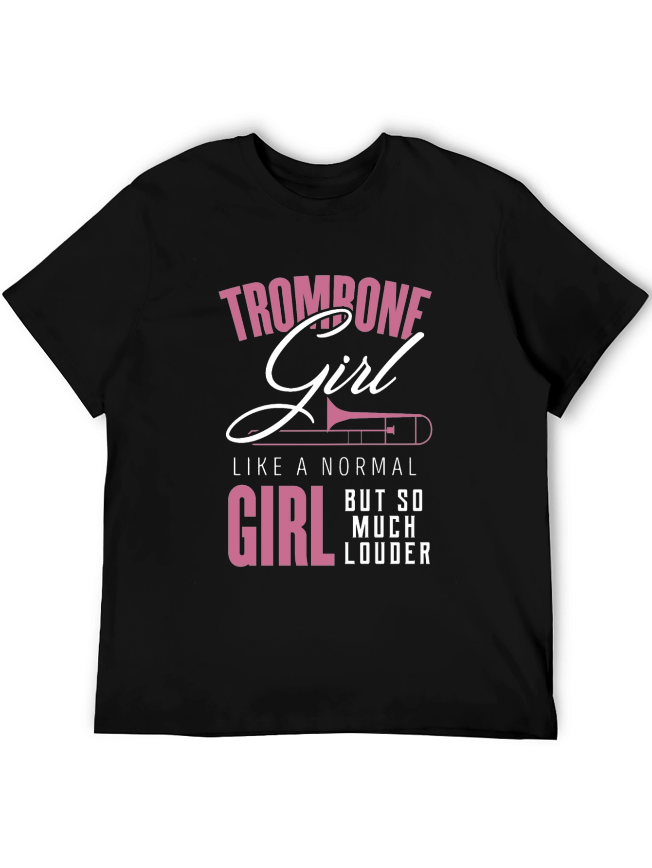 Trombone Girl Loud Music T-Shirt