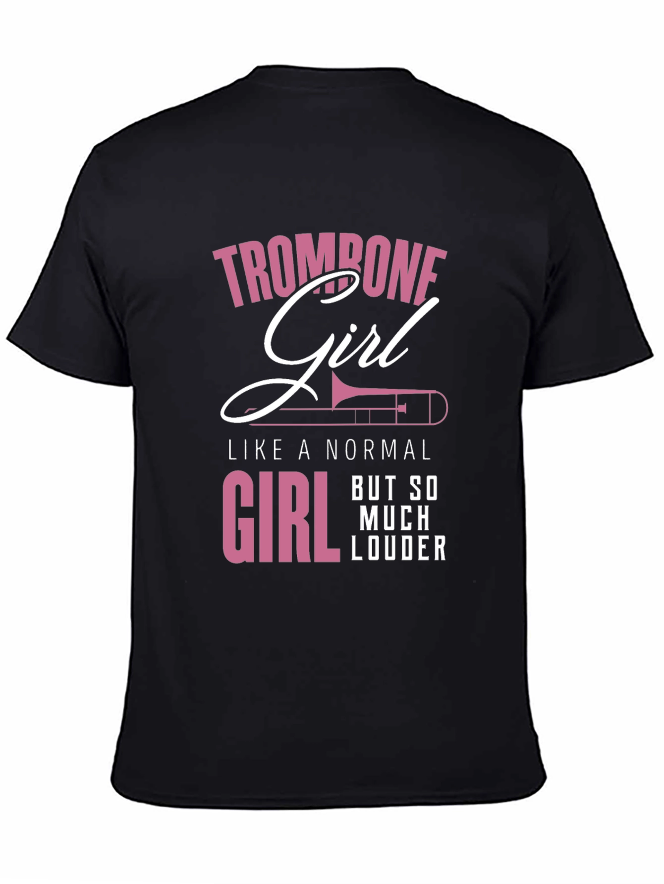 Trombone Girl Loud Music T-Shirt