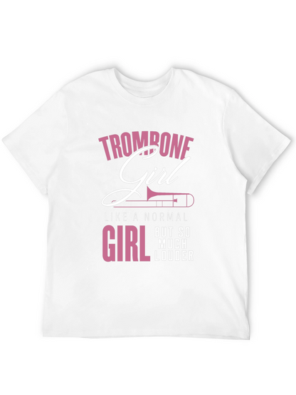 Trombone Girl Loud Music T-Shirt