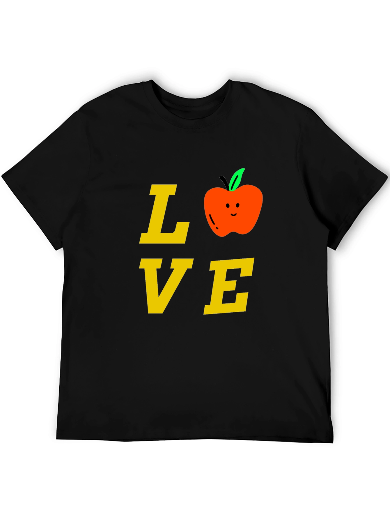 Love Teacher T-Shirt with Apple Design