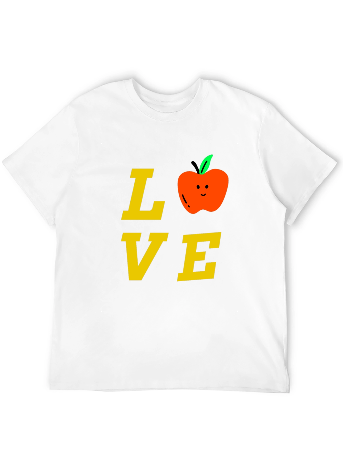Love Teacher T-Shirt with Apple Design