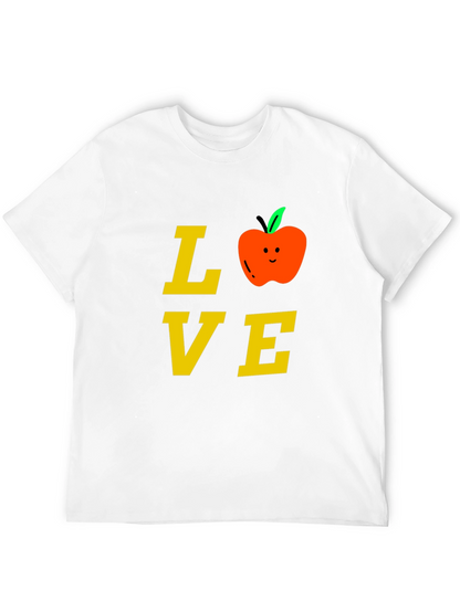 Love Teacher T-Shirt with Apple Design