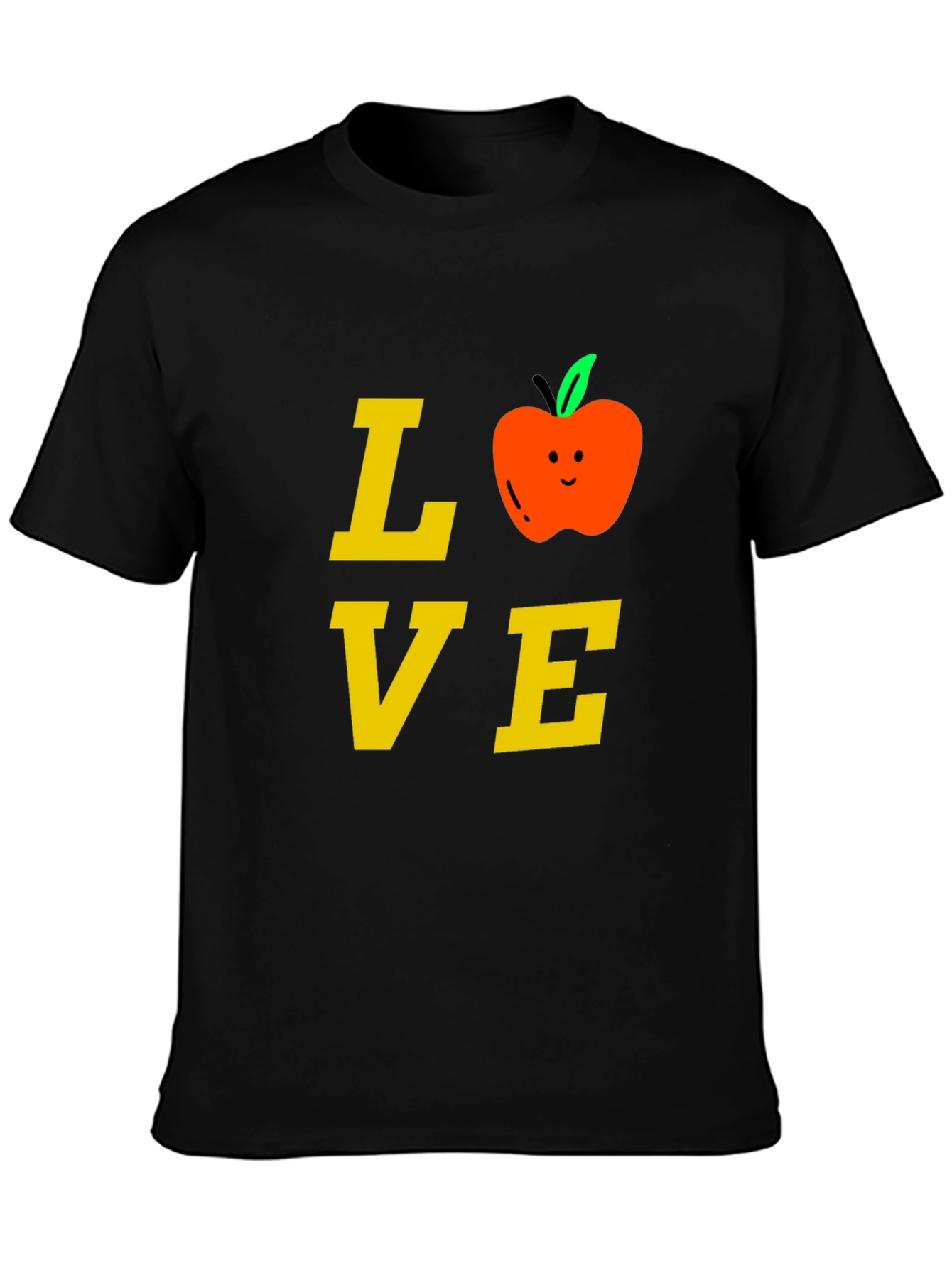 Love Teacher T-Shirt with Apple Design