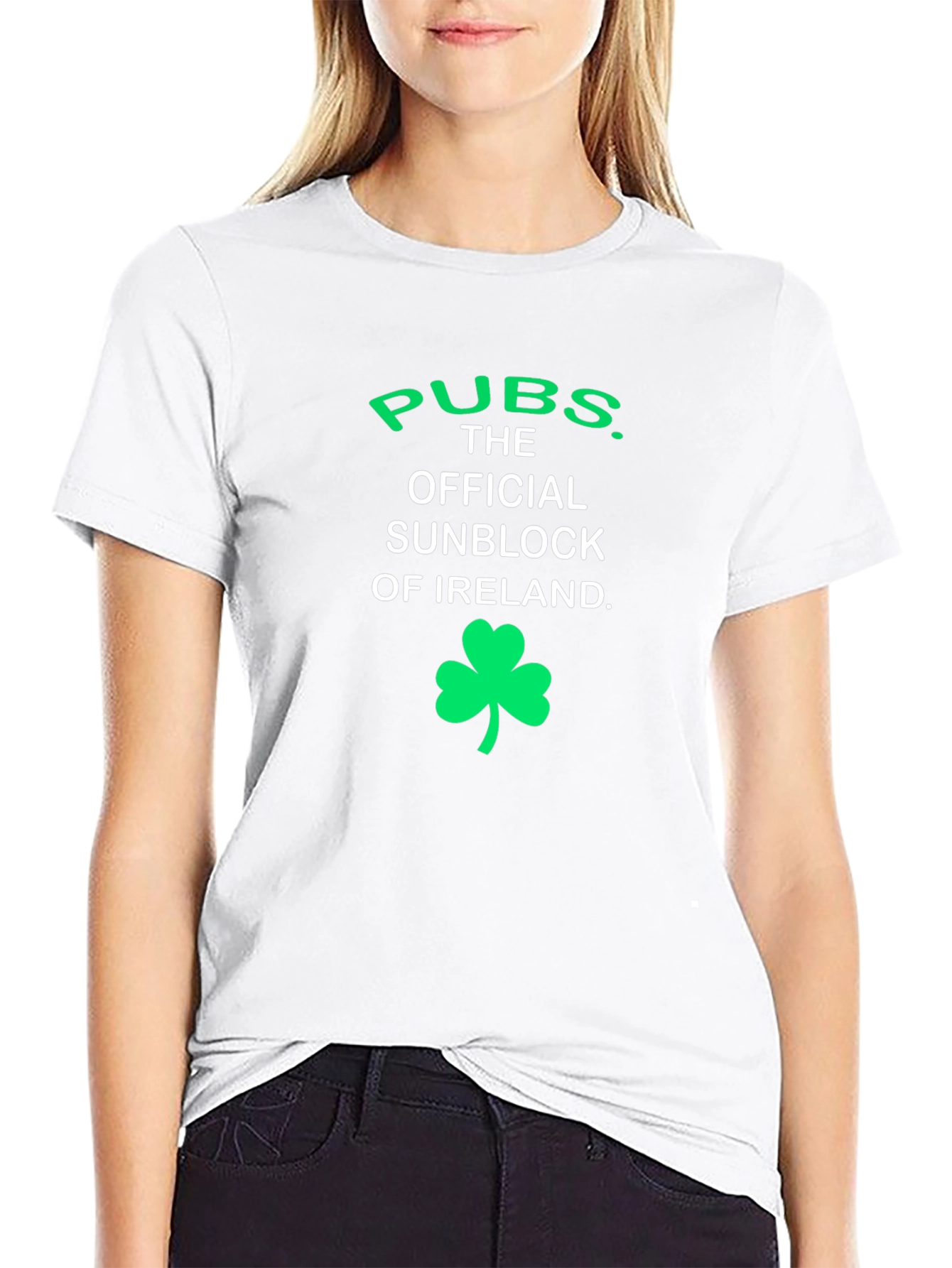 Pubs Official Sunblock of Ireland Black T-Shirt