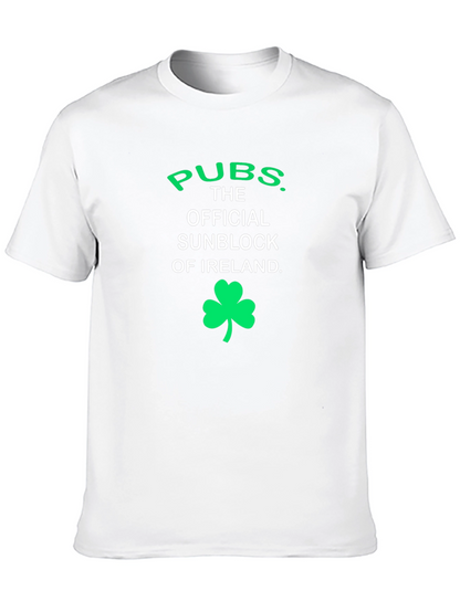 Pubs Official Sunblock of Ireland Black T-Shirt