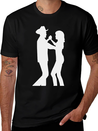 Country Dancing T-Shirt - Cowboy & Partner Graphic Tee