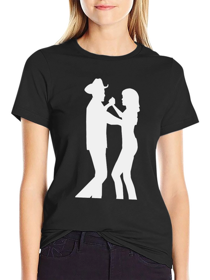 Country Dancing T-Shirt - Cowboy & Partner Graphic Tee