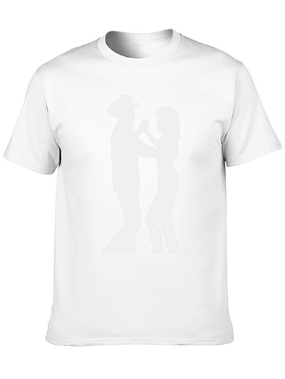 Country Dancing T-Shirt - Cowboy & Partner Graphic Tee